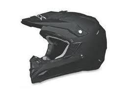 New afx fx-19 offroad motorcycle helmet, flat black, xl