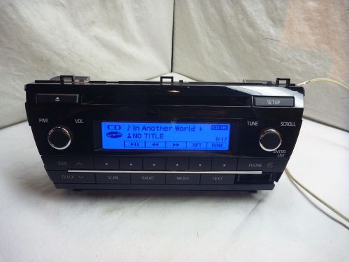 2014 14 toyota corolla radio single disc cd mp3 player 86120-02f60 518c6 c56016