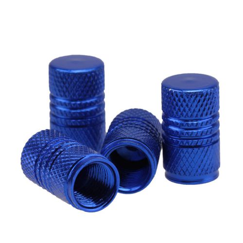 4pcs car truck bike tire wheel rims air valve stem caps tyre cover blue