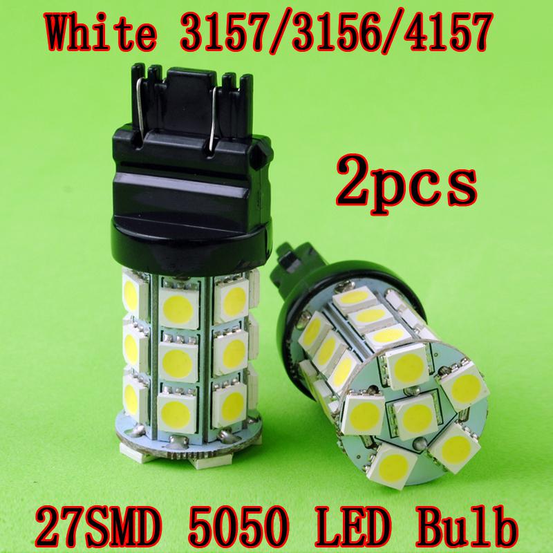 2x hid white 3156 3157 4157 27smd 5050 car led fog daytime running light bulbs