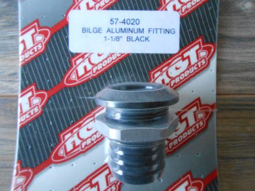 Jet ski pwc 1-1/8&#034; black straight aluminum bilge fitting 57-4020