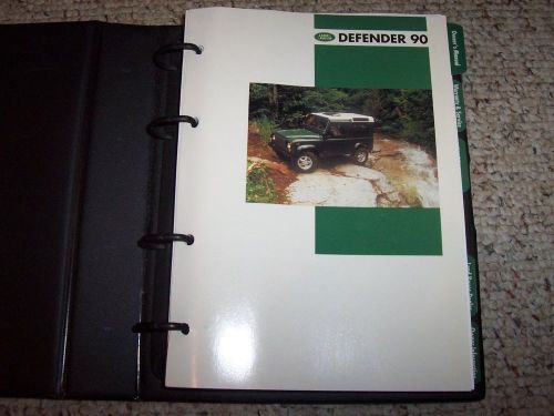1996 land rover defender 90 factory original owner&#039;s owners manual