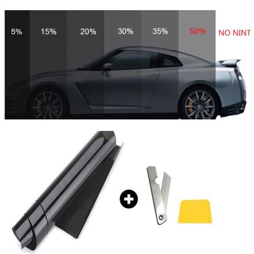 Car home pro glass window tint tinting film roll 50cm*3m 50% vlt black new