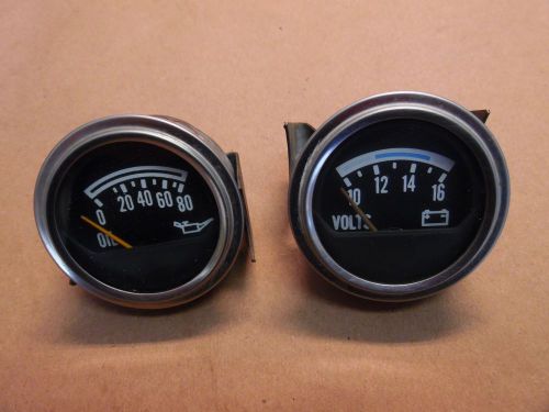 Jeep cj factory volt and oil pressure gauge 78-86 cj5 cj7 cj8 faria gauges