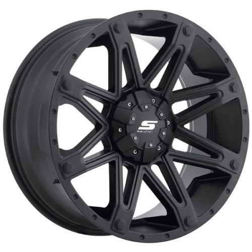 4-new sendel s35 18x9 6x114.3/6x139.7 +20mm matte black wheels rims