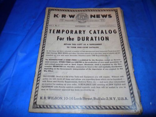 September 1943 krw equipment catalog for ford dealers!!! rare find!!