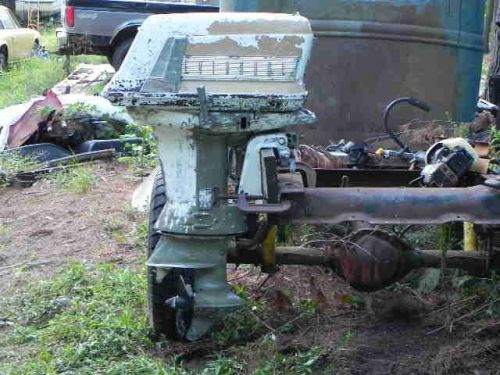 Vintage classic - 1959 evinrude 35hp lark outboard motor - electric start