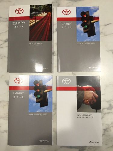 2015 toyota camry owners manual factory oem user reference guide lot om-014