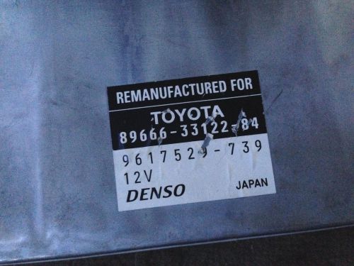 2000 2001 00 01 lexus es300 used reman ecm ecu computer number 89666-33122-84