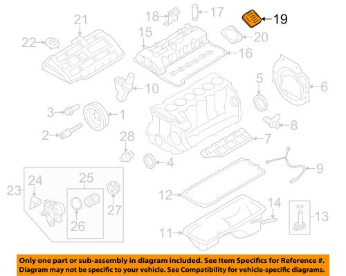 Bmw oem 07-16 x5 3.0l-l6-engine oil filler cap 11128655331