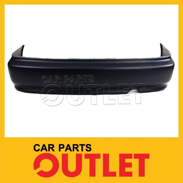 1999-2000 honda civic rear bumper cover 99-00 ex primered black plastic 2dr 4dr