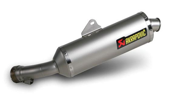 Akrapovic slip-on muffler oval ti for bmw r1200r 2011-2013