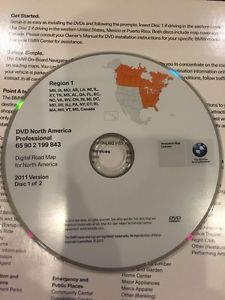 Bmw on-board navigation system dvd 65902199843 north america / canada