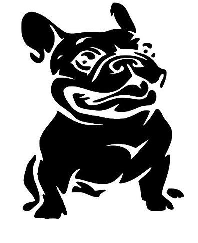 French bulldog vinyl decal