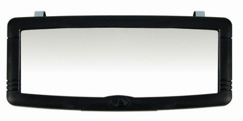 Interior mirror for auto-car-truck clips to sun visor or stick on rearview