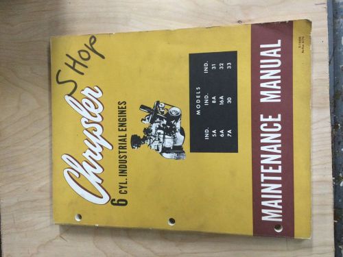 Chrysler industrial service manual