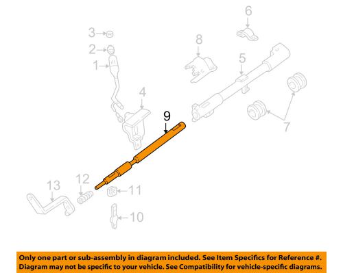 Ford oem steering column-shift lever shaft f7dz7r264aa