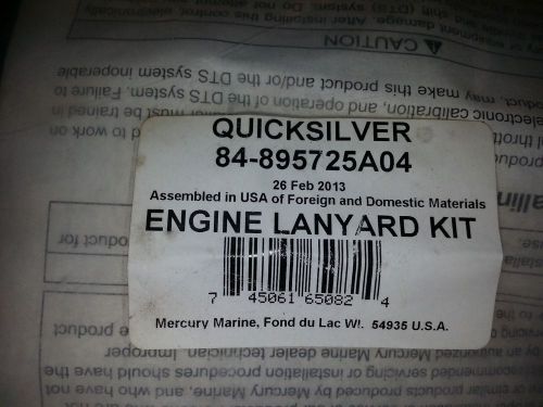 New mercury mercruiser quicksilver oem part # 84-895725a04 lanyard kit-tripl