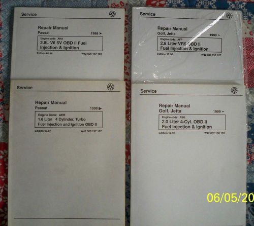 Vw genuine factory fuel inj manual set passat,golf and jetta 98/99