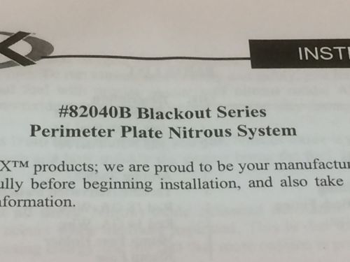 Zex blackout nitrous system wet 300 hp max 10 lb bottle 82040b