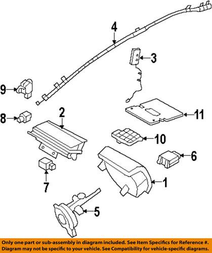 Ford oem as4z14b321c air bag-diagnostic unit