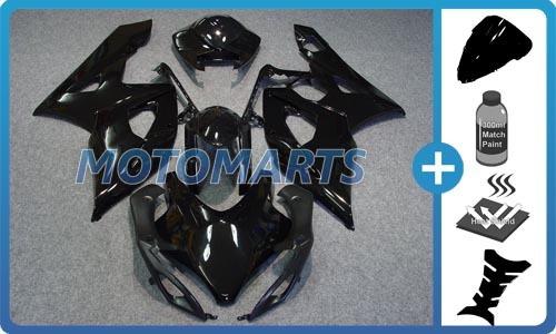 5 in 1 bundle for suzuki gsxr-1000 k5 05 06 body kit fairing & windscreen blk