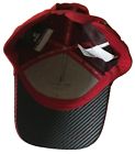 Alfa romeo orlen racing curved brim adjustable grey &amp; red team cap hat  vgc