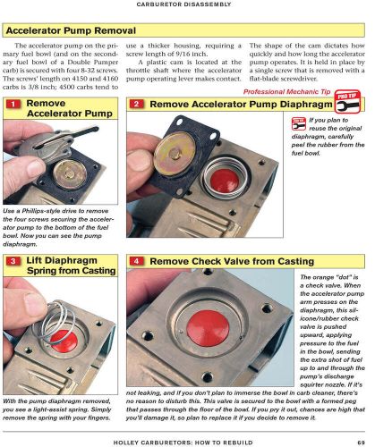 Holley carburetor 4150 4160 4165 4175 4500 avenger dominator how to rebuild book