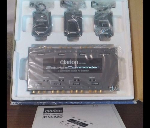 Clarion mss430 auto car multi source commander selector 3 zone 4 a/v switcher av