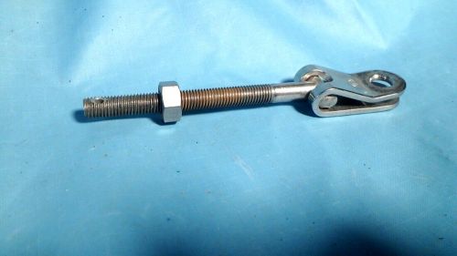 Sailboat rigging turnbuckle t toggle 1/4&#034; x 28 lh  used