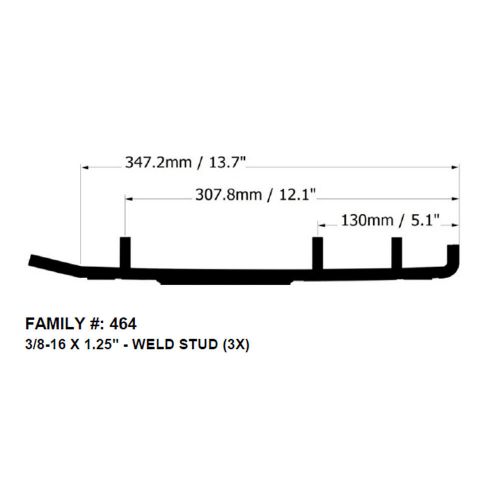 Bottom line 6&#034; carbides camoplast all-terrain &amp; touring plastic blow molded skis