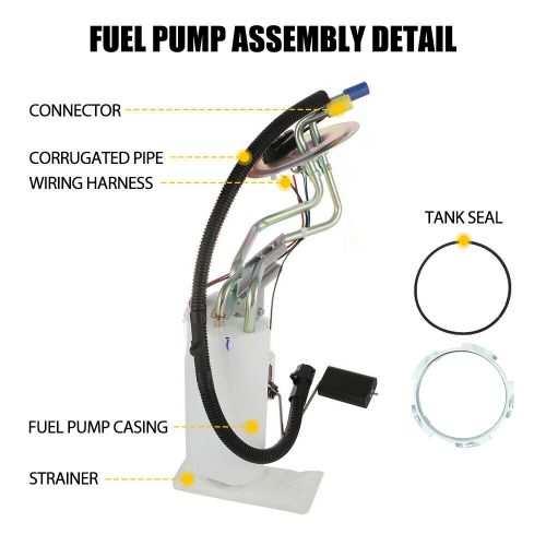 Front fuel pump assembly for ford f-150 f-250 f-350 1992-96 19 gallon tank