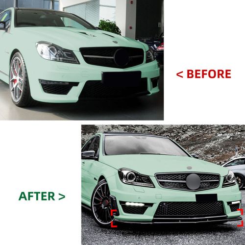 Front bumper spoiler lip kit for benz c-class w204 s204 amg line 2011-2014 new