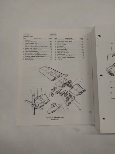 Corsair navy models f4u-4/f4u-4b airplanes aircraft parts catalog-copy