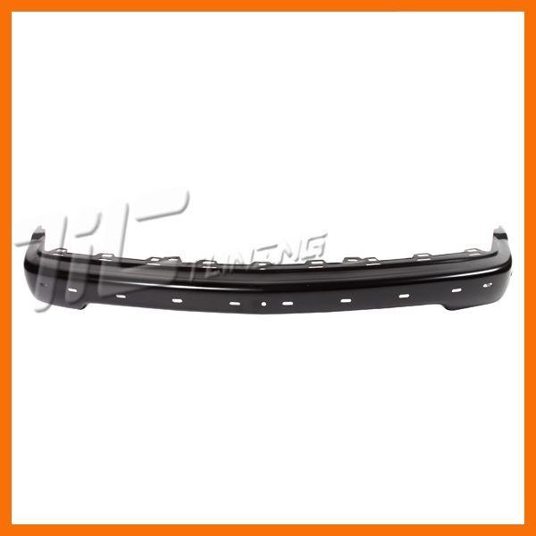 98-04 chevy s10 pickup front bumper face bar gm1002379 black steel ls appearance