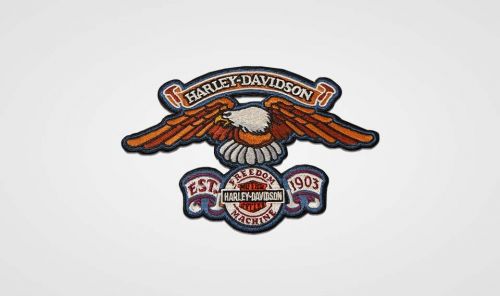 Harley-davidson &#034;eagle freedom machine&#034; 8012908 patch/emblem-