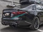 For jaguar xf xfl 2016-2020 real carbon rear lip diffuser splitter tail throat