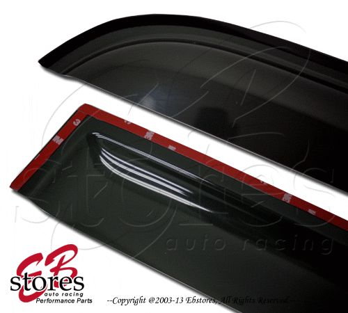 2.0mm thickness outside mount window visor rain guard ford f350 f-350 80-96 2pcs