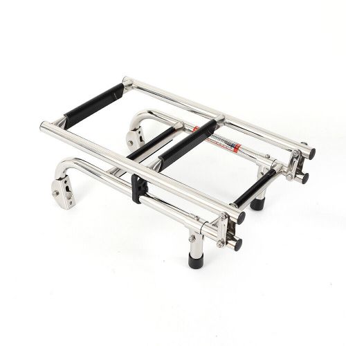 4 step boat ladder telescoping swim upper platform marine yacht stainless steel