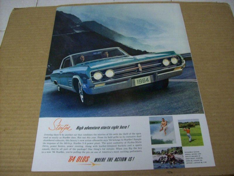 1964 oldsmobile starfire  2 dr. ht  advertisement, vintage ad