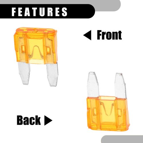 5 pcs mini 5amp apm/atm car fuse blade style fuses short circuit protection