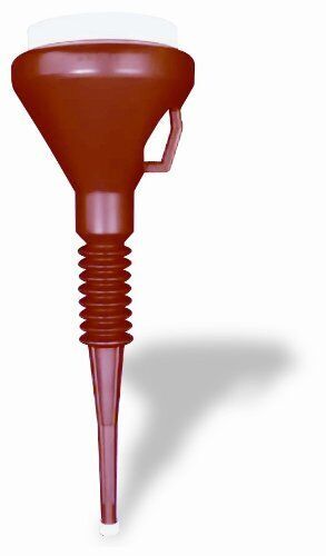 Wirthco 32130 1 1/2-qt double capped funnel - red (17&#039;&#039; length), multicolor