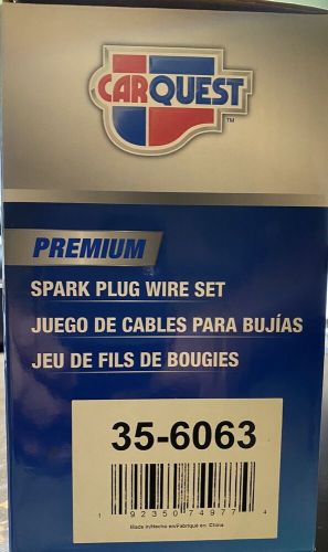 Carquest premium spark plug wire set 35-6063 new in box