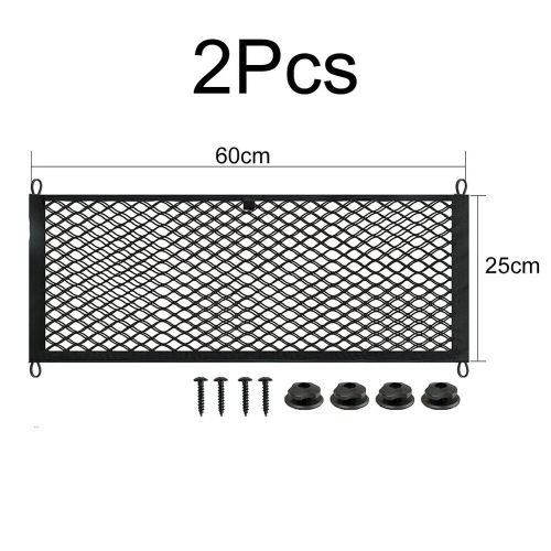 Pocket storage net replacement storage mesh bag with screws black boat