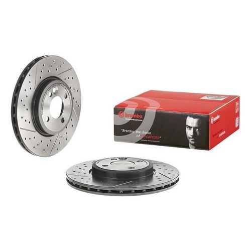 Brembo front single vented uv coated brake disc 09.a047.11 - fits mini