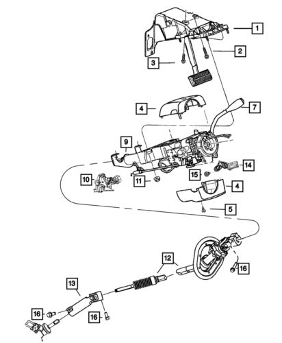 Genuine mopar gearshift lever 68429069aa