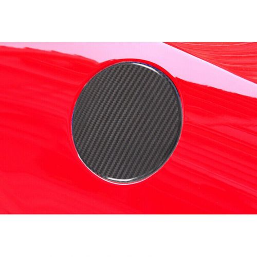 For ferrari 458 2011-2016 black real carbon fiber fuel tank cover trim cover 1pc