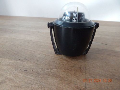 Vtg 1987 airguide marine boat compass adjustable black floating usa