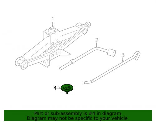 Genuine mitsubishi spare tire retainer 4268a058