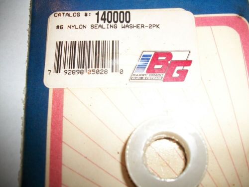 Barry grant -6 nylon sealing washer 2 pack # 140000 circle track drag racing